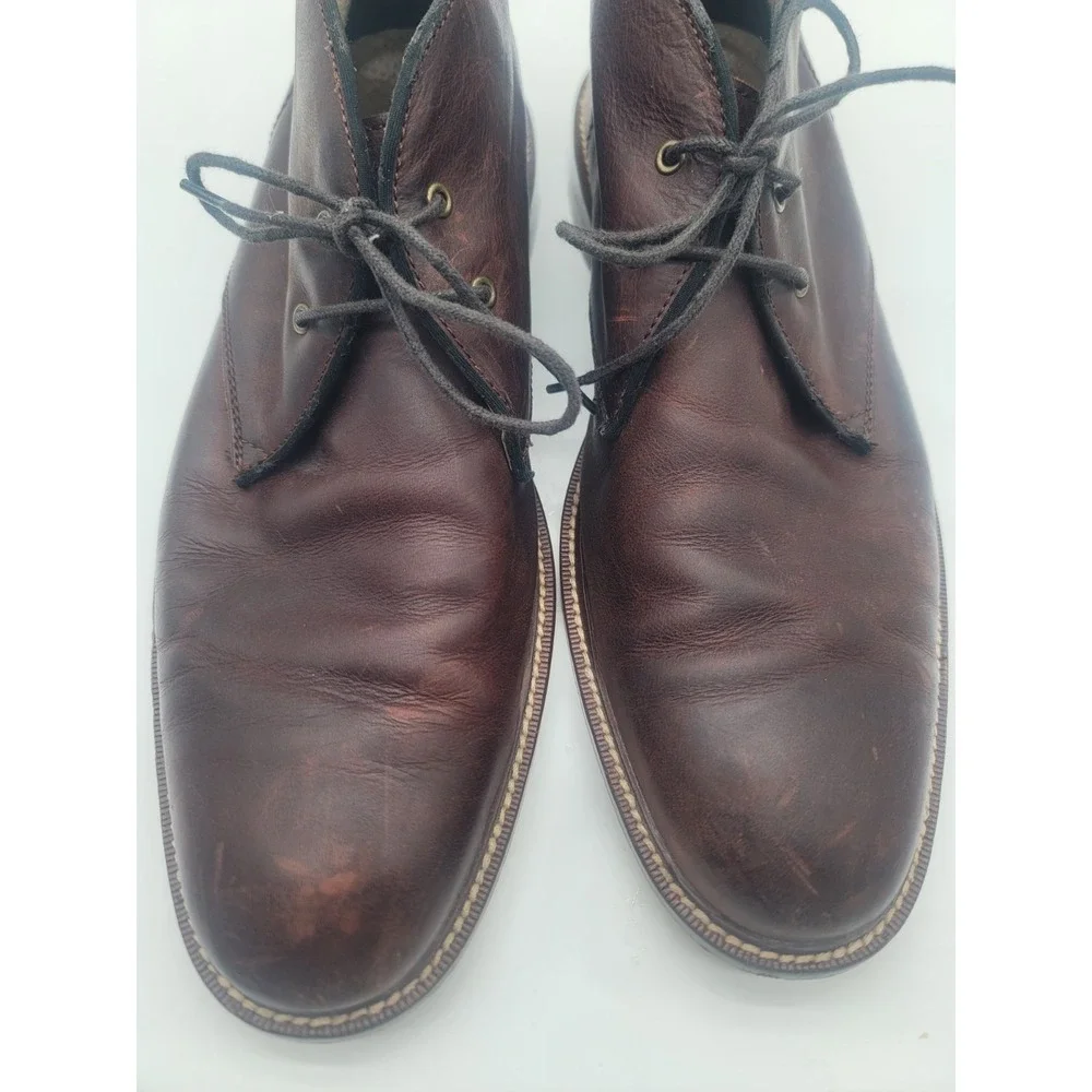 Banana Republic Leather Chukka Boots‎ Mens 10.5 Brown Lace Up Ankle Boots